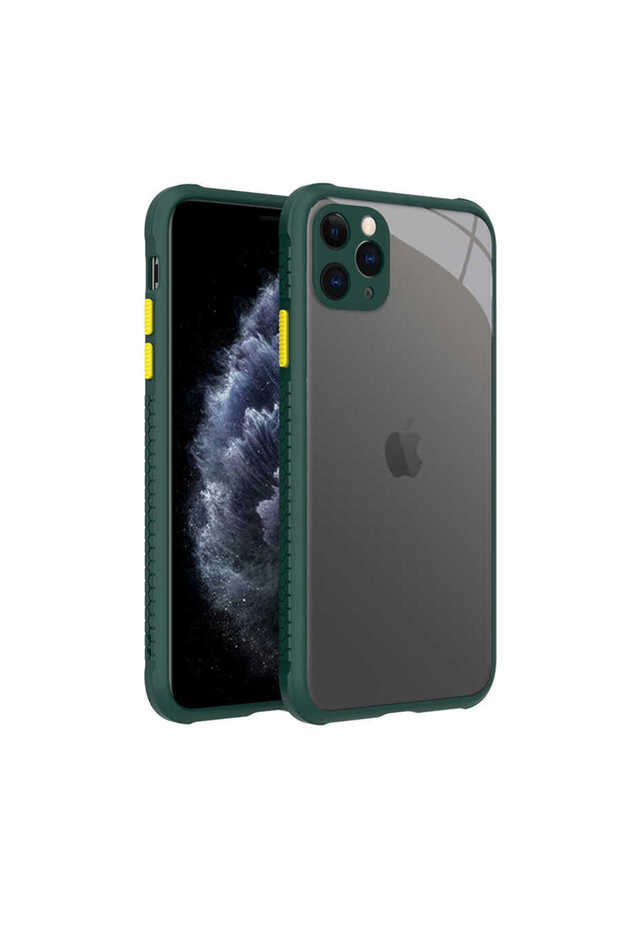 حافظة BTBM Kaff متوافقة مع هاتف iPhone 11 Pro Max - أخضر داكن