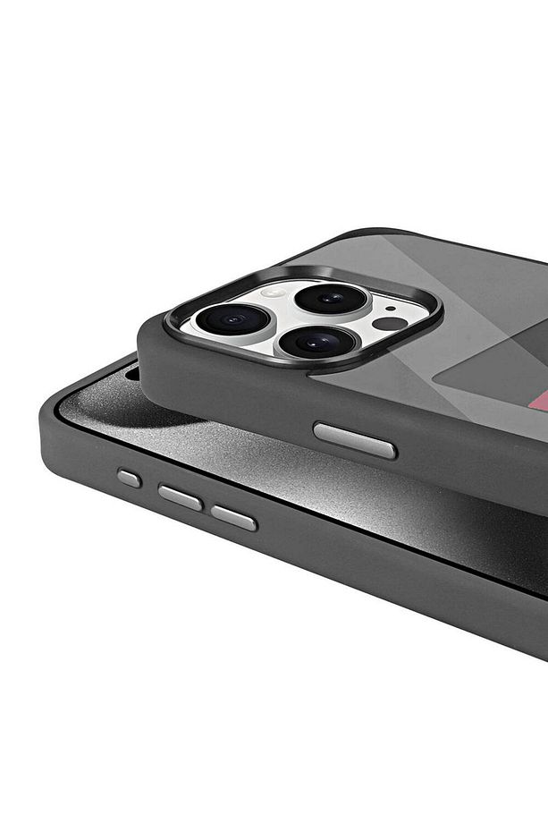 iPhone 15 Pro Kılıf Ekranı Yansıtan KLFS Akıllı NFC Kapak - Gri - 5