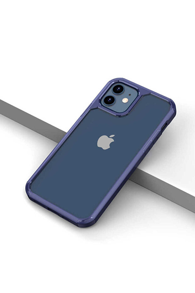 حافظة قابلة للطي متوافقة مع هاتف iPhone 12 - أزرق - 1