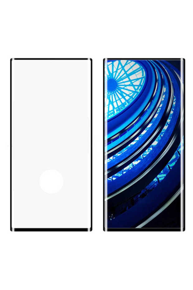 واقي شاشة زجاجي منحني بالكامل متوافق مع هاتف Galaxy Note 10