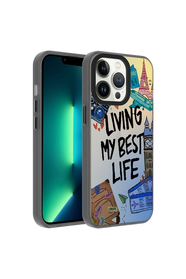 iPhone 13 Pro Max Compatible Patterned Dragon Hard Case-Travel