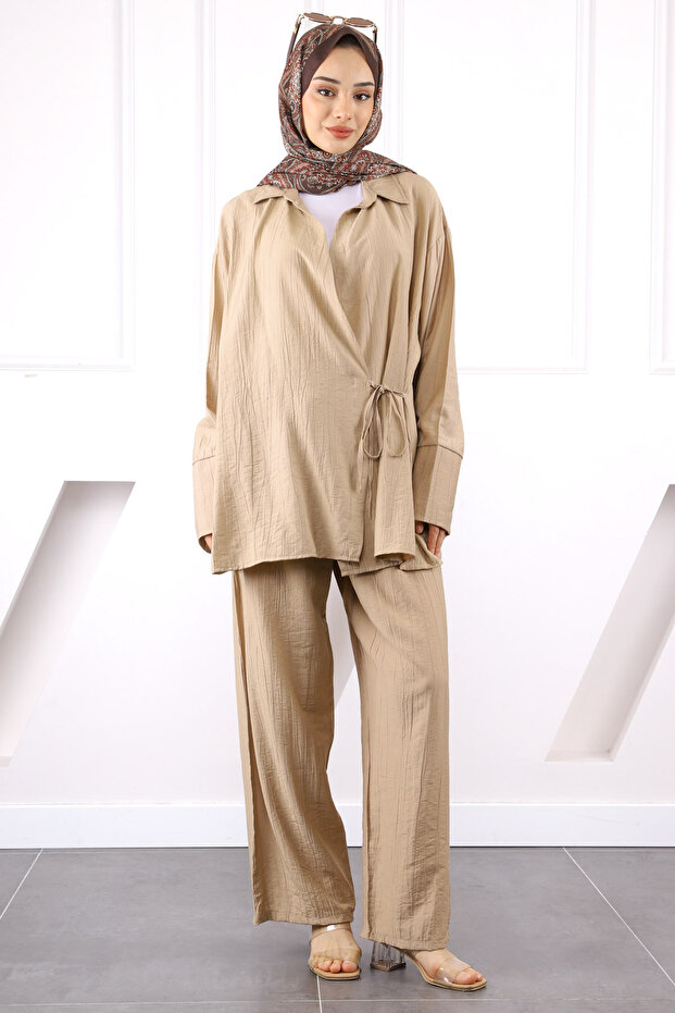 Mink Kimono Modal Pants Suit