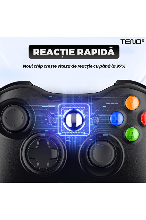 Wireless Controller For Console, Compatible Ps4/Ps5/Xbox/Switch/Pc, Orange - 6