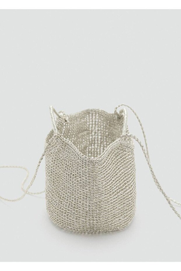 Örme mini omuz çantası - 5