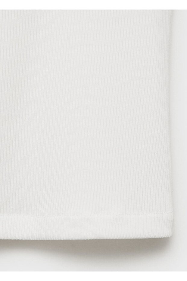 Ribana detaylı asimetrik askılı bluz - 7