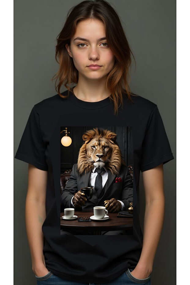 Lion Printed Tee - 1