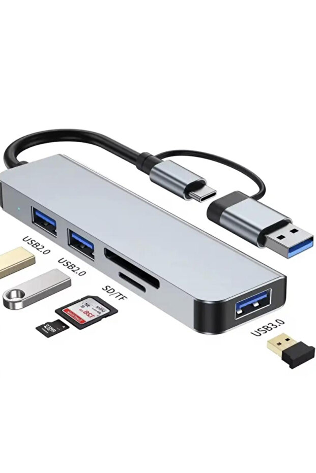 HUB 2 USB with Memory Reader - 2