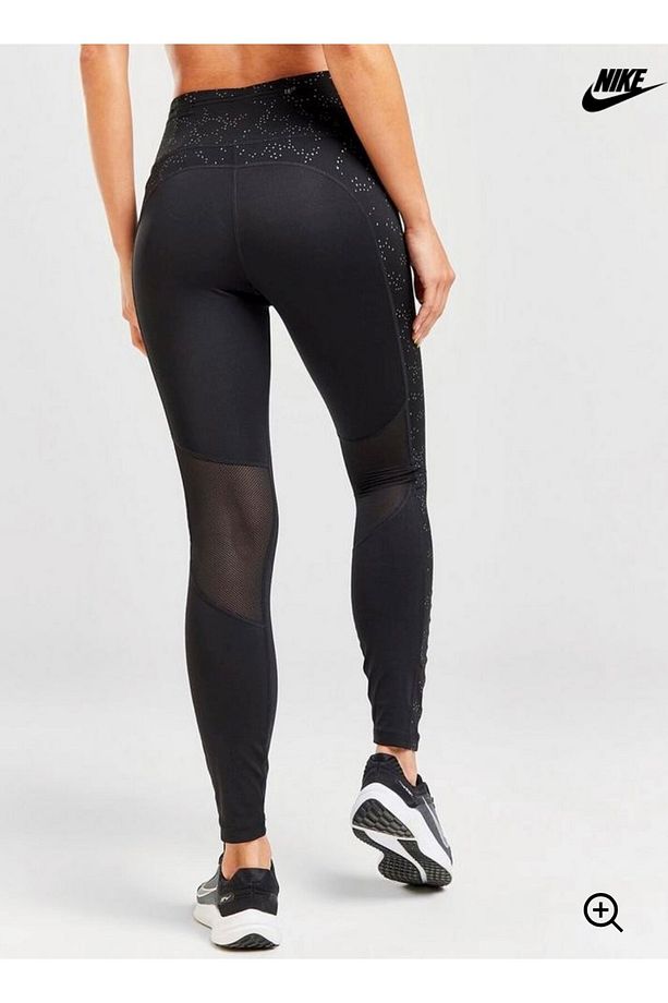 Dri-Fit Fast Mide Rise 7/8 SSNL Novelty Running Kadın Tayt fb4579-010 - 3