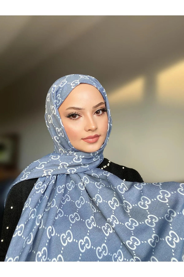 Ithal çift taraflı kaşmir ipek şal - 4