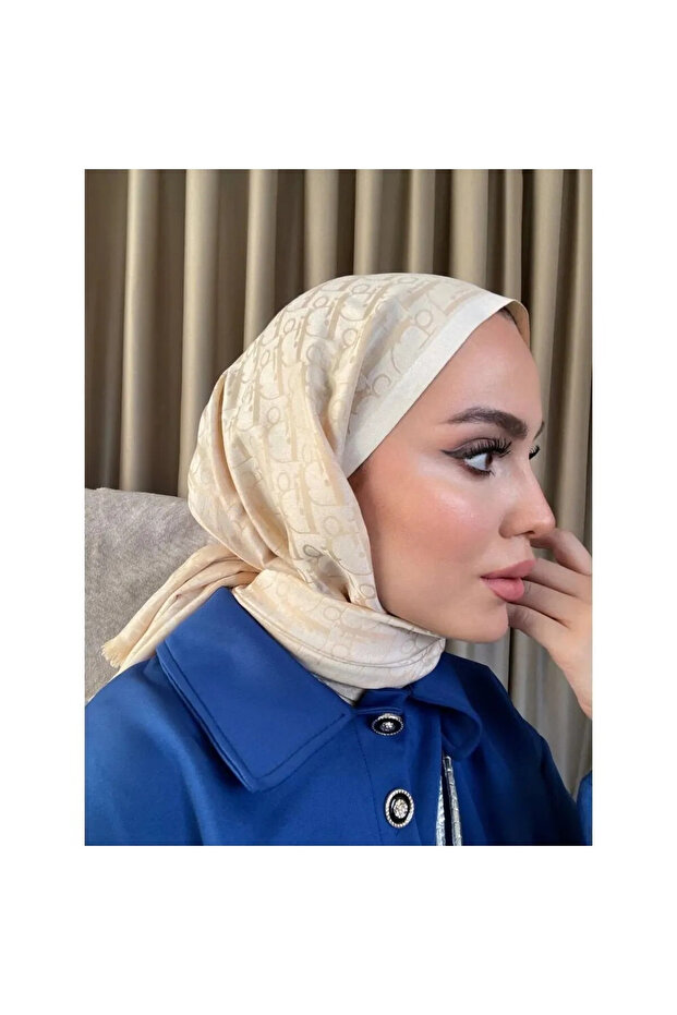 Ithal çift taraflı kaşmir ipek şal - 1