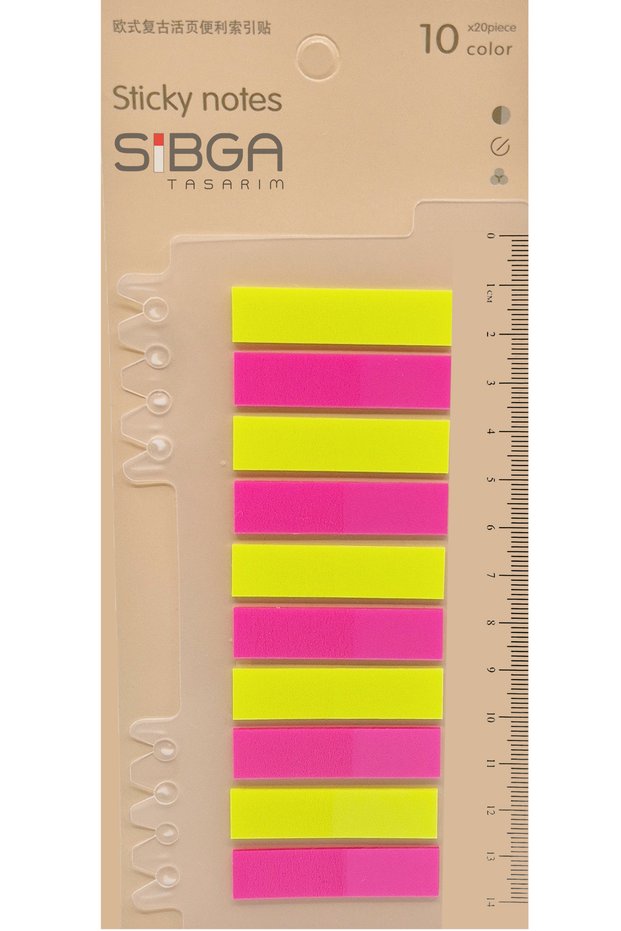 شفاف ملون Postit Post-it Post It. علامة الكتاب، علامة Postit، ورق الملاحظات، 200 ورقة