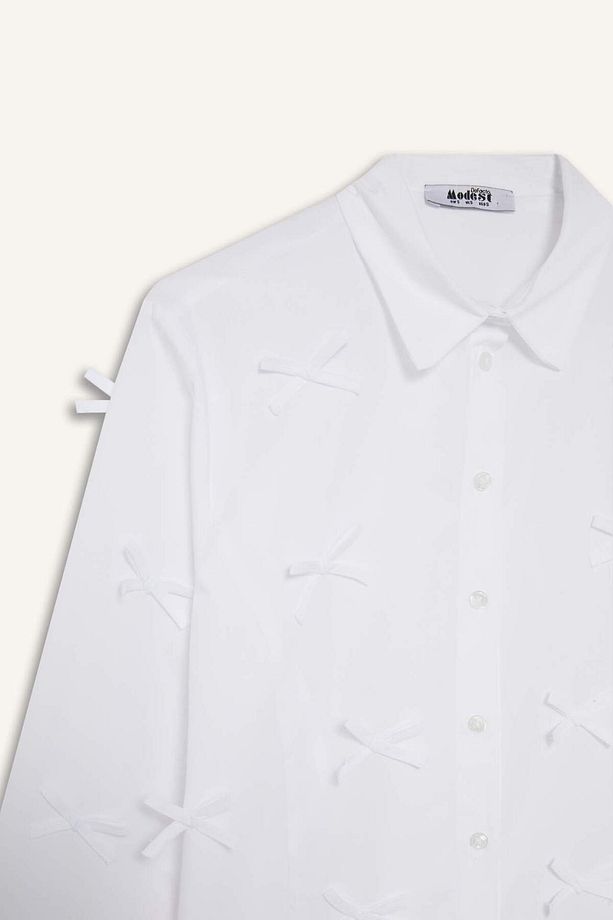 Regular Fit Poplin Uzun Kollu Tunik F2724AX25SP - 2