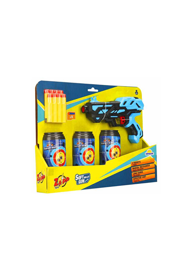 ZAPP SÜNGER TABANCASI AO-6002A3 3 HEDEF 8 MERMİ 3+ - 2