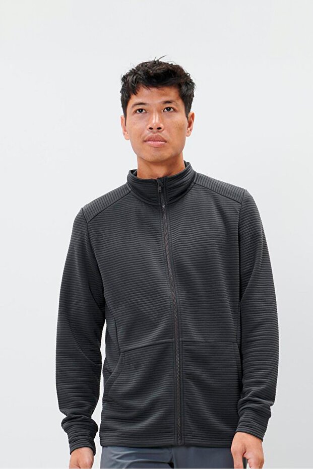 Men Sportswear Fit Training Jacket, Black - 1