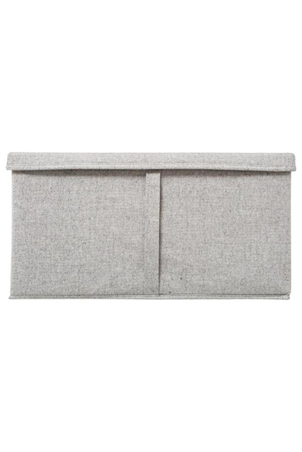 صندوق تخزين مستطيل الشكل من فايف سيمبلي سمارت أورغا مع غطاء، لون رمادي فاتح، 181253 - 3