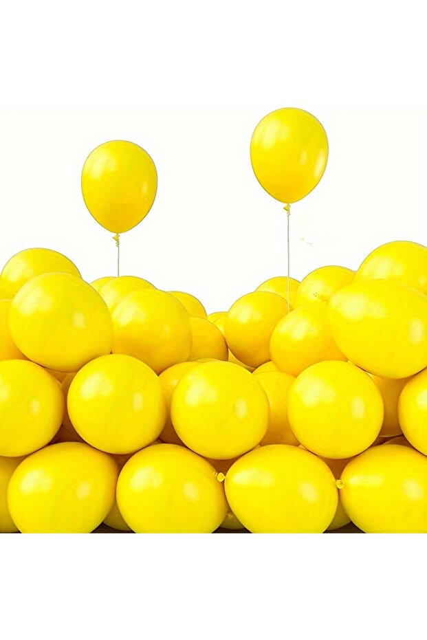 10Pcs 5 Inch12 cm Yellow Balloon Birthday Balloon Mini Balloon