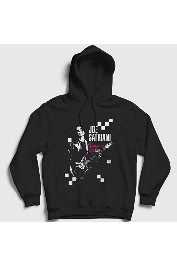 Unisex Black Tour Guitarist Gift Joe Satriani Hooded Sweatshirt 551911Tt