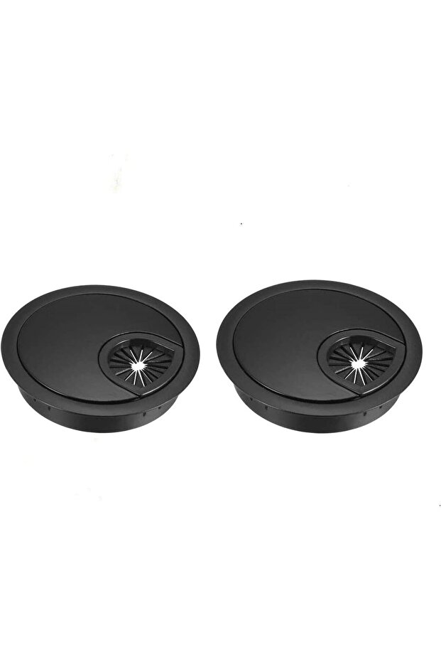 Rayibuir 2 Pack Desk Grommet Kit Zinc Alloy Computer Desktop Grommets Wire Organizers Table Cable Co