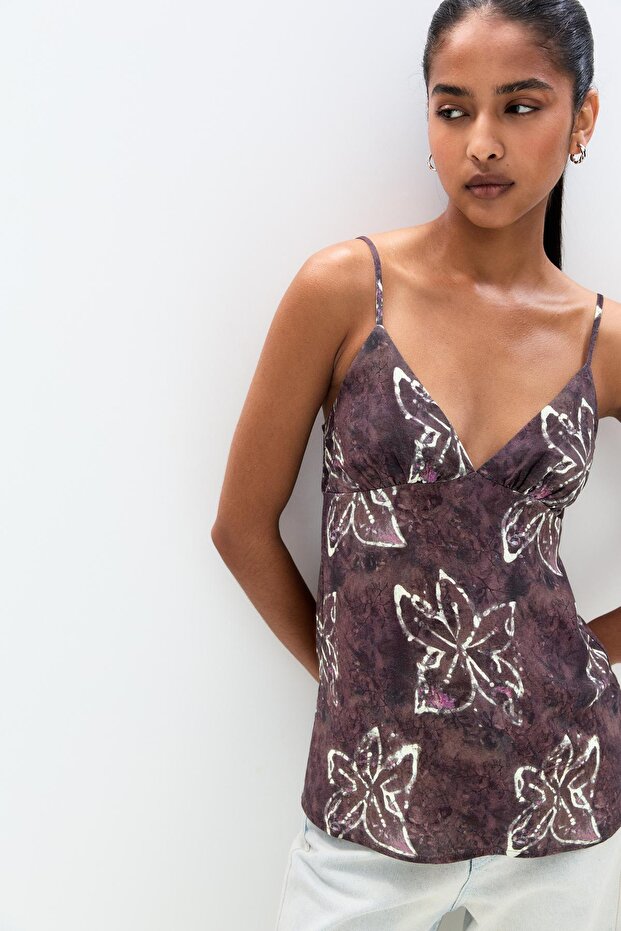 Çiçekli askılı top - 5