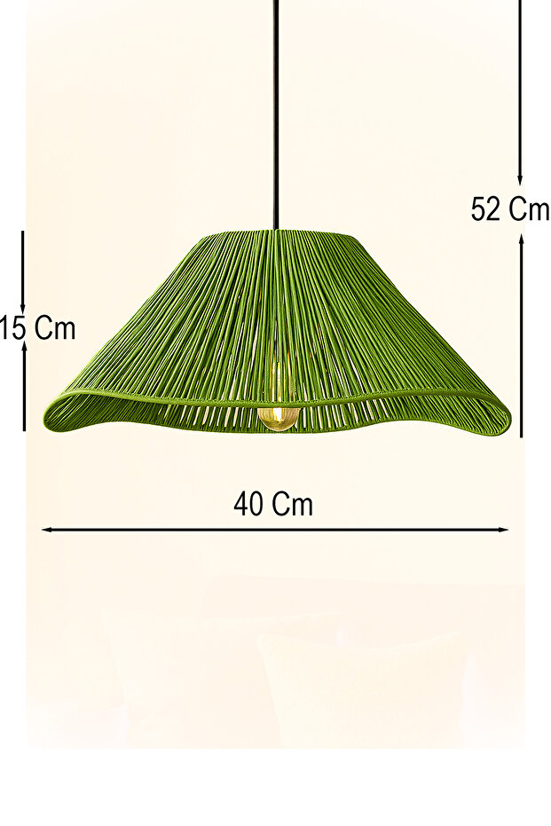 GreenFav Handmade Tekli Sarkıt Avize - 3