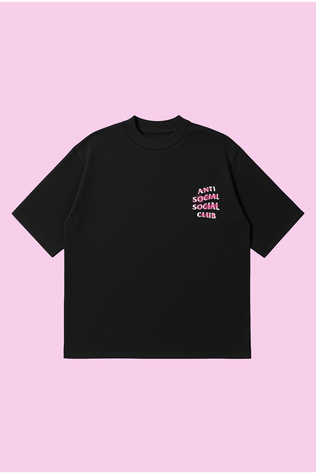 Assc X Rayones Rosa Boxy Fit Oversized Unisex %100 Cotton Lu Tshirt – Printed T-Shirt | Streetwear
