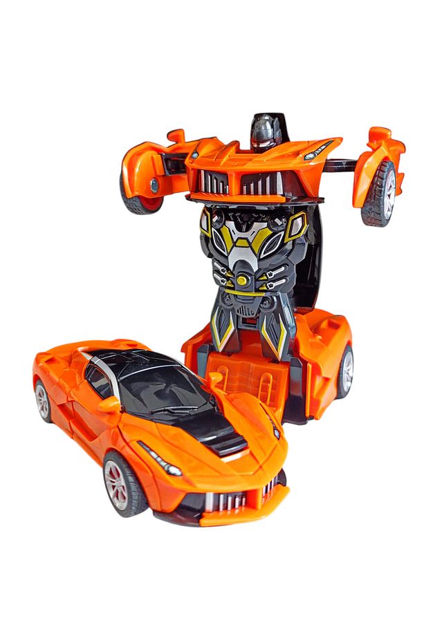 Transformer Ferrari Sürtmeli Robota Dönüşen Robot Olan Oyuncak Araba 1:32 Ölçek - 4