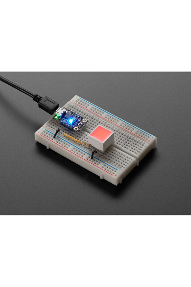 Square LED, red indicator light, diffuse - 4