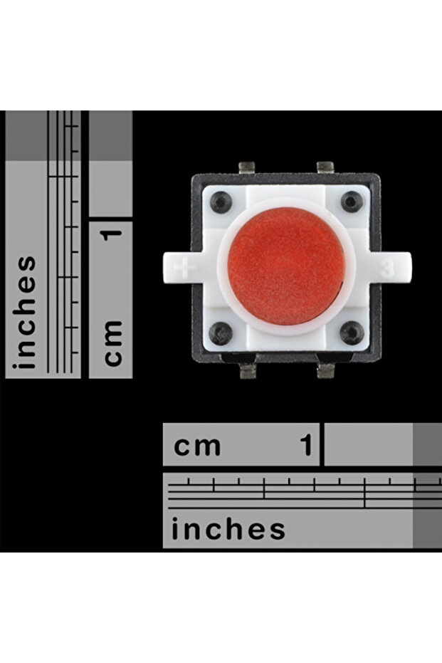 LED touch button - Red - 2