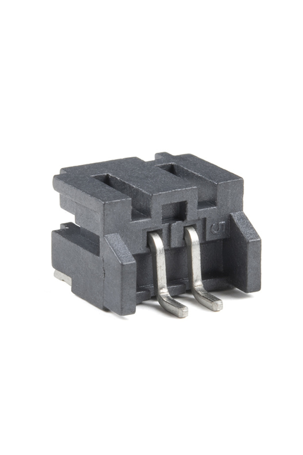 JST Right Angle Connector - SMD 2 Pin - Black - 3