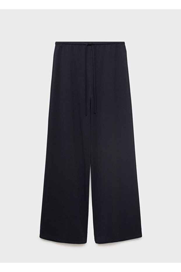 Wide leg elastik belli pantolon - 3