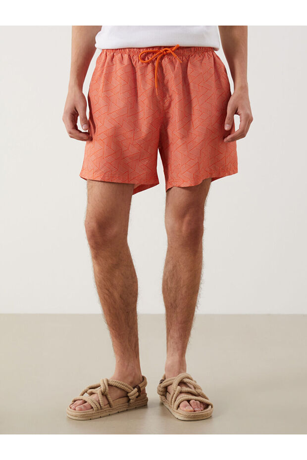 Create Your Style from Uzg Store |   Short Length Patterned Men's Swim Shorts - 2