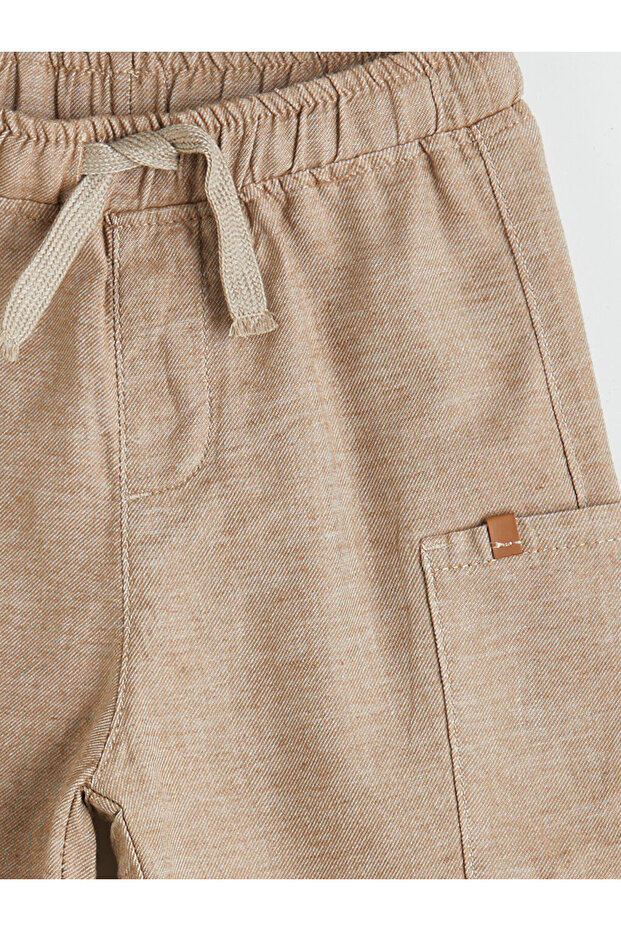 Create Your Style with Uzg Store |   Boys' Linen Shorts with Elastic Waistband and Pockets - 4
