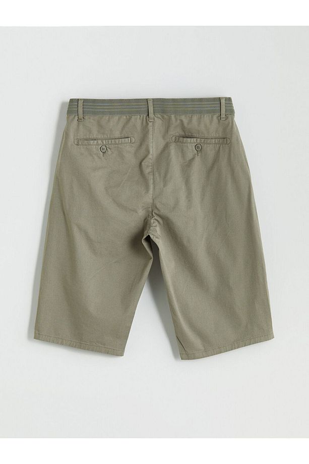 Standart Kalıp Gabardin Erkek Şort - 2
