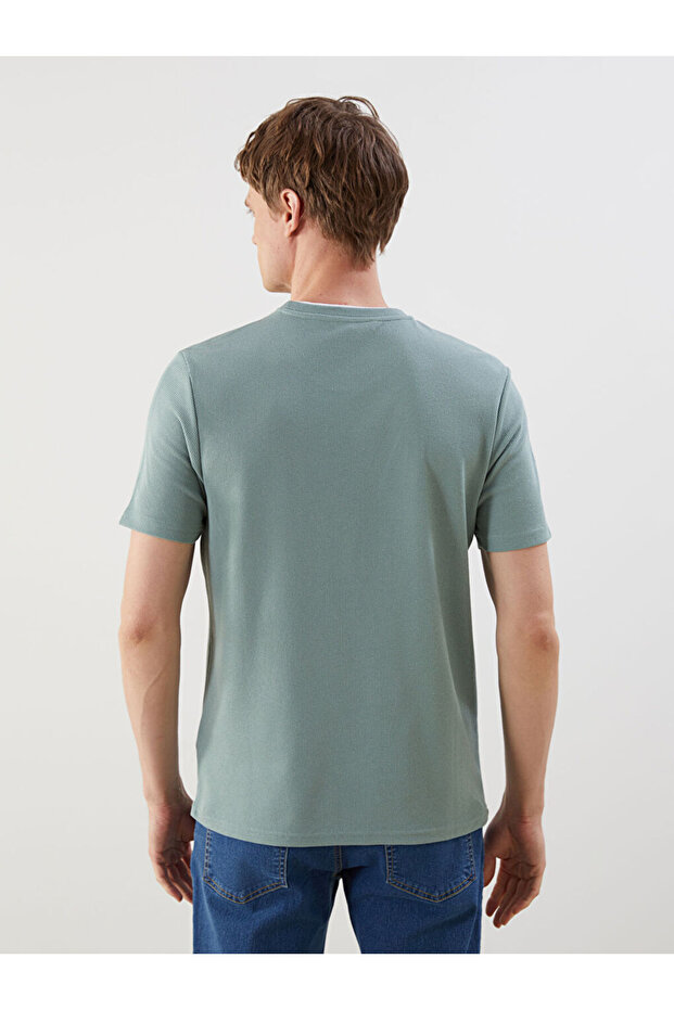 Create Your Style from Uzg Store |   Crew Neck Plain Men's T-Shirt - 5
