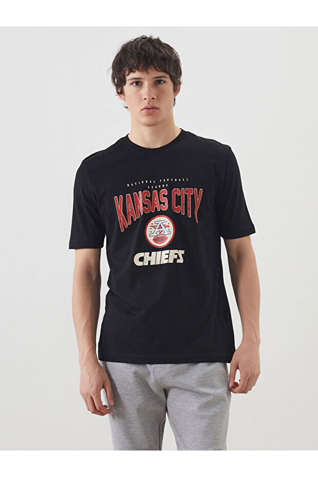 Crew Neck Printed Combed Cotton Men's T-Shirt