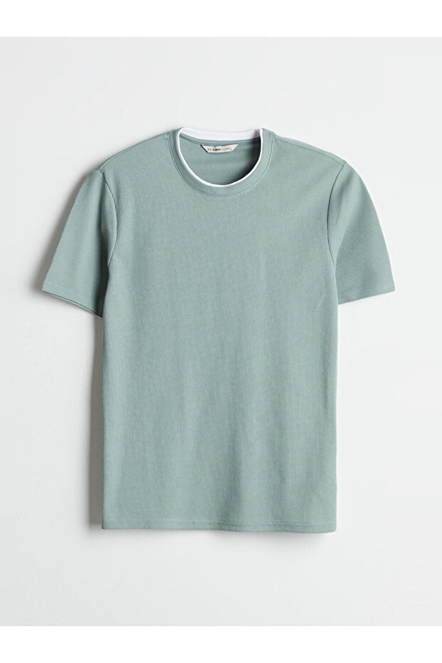 Create Your Style from Uzg Store |   Crew Neck Plain Men's T-Shirt - 1