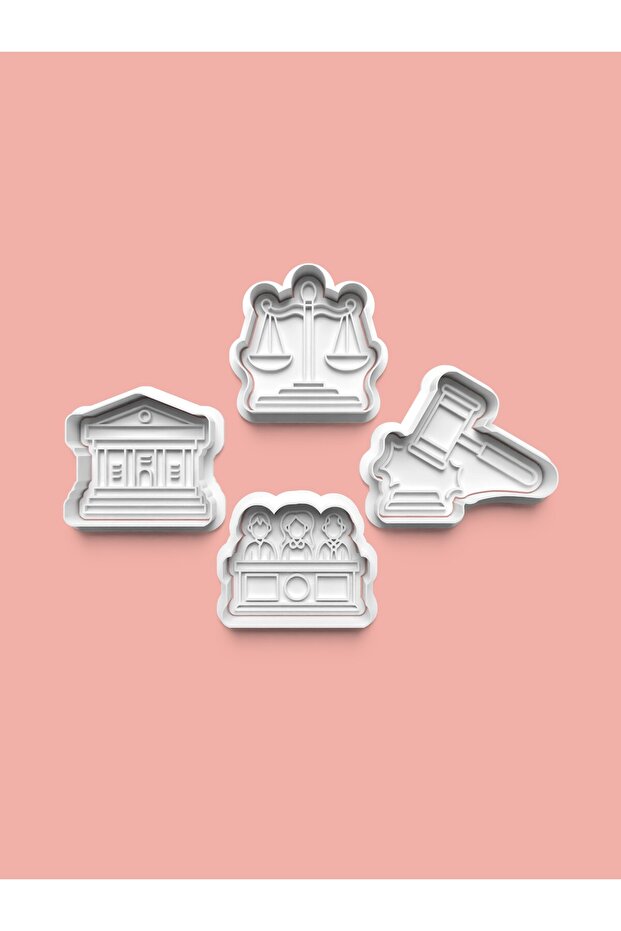 Law-Justice Cookie Mold and Sugar Dough Mold Set of 4