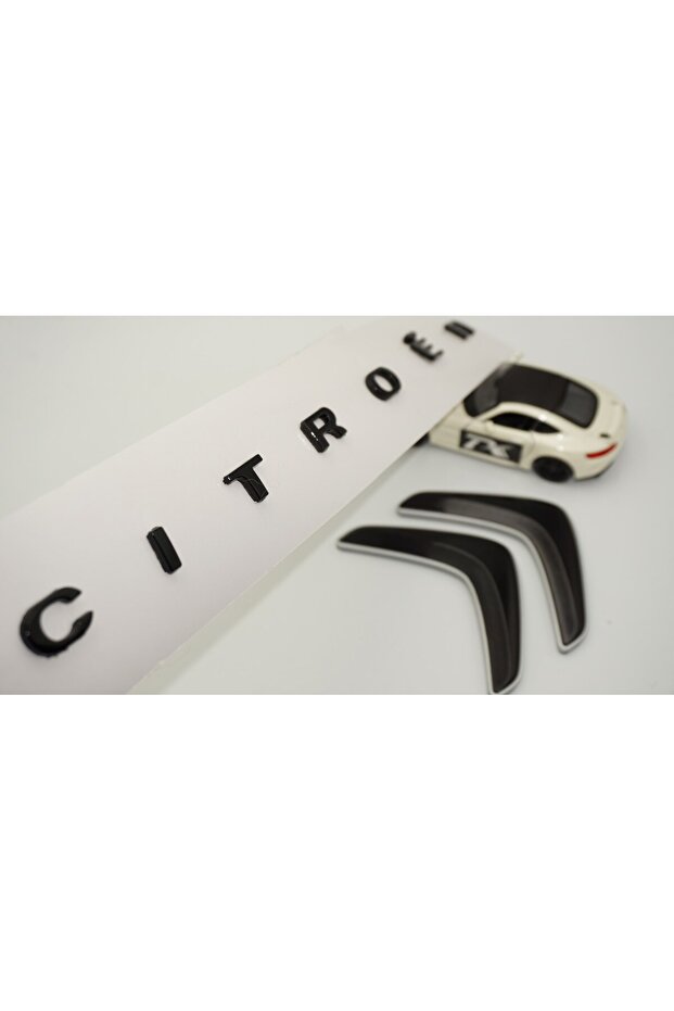 Citroen C4-X E C4-X Black Gray Trunk Logo Emblem Set