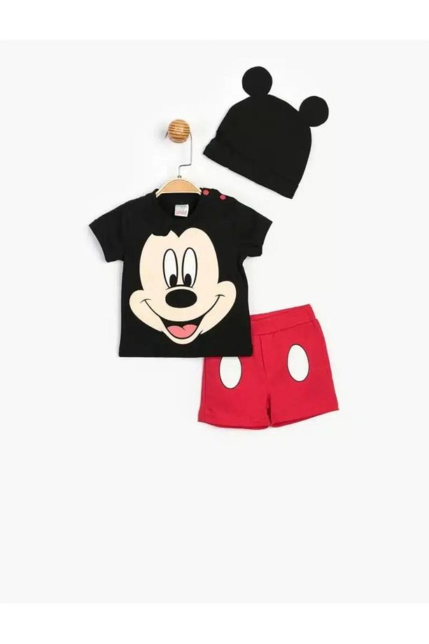 Mickey Mouse erkek çocuk 3'lü şort takımı - 1