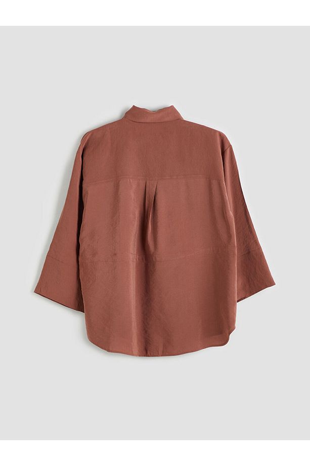 LCW Oversize Modal Karışımlı Kadın Gömlek - 6