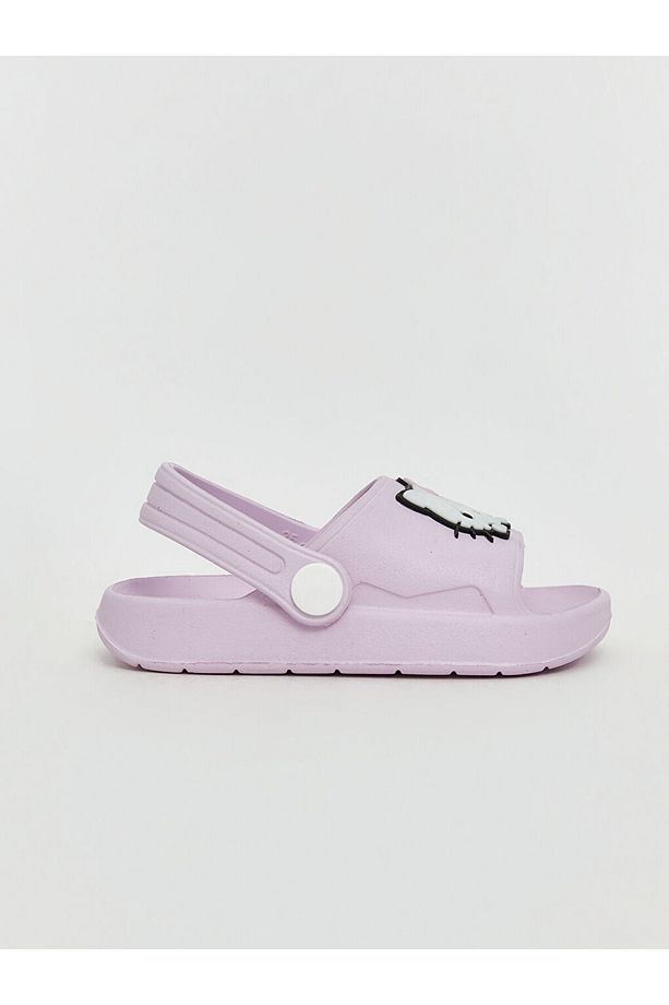 LCW STEPS Lila Hello Kitty Baskılı Kız Bebek Sandalet - 2
