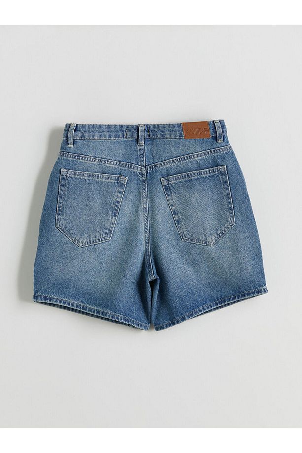 LCW Mom Fit Kadın Jean Şort - 6