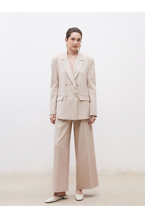 LCW Krep Kadın Blazer Ceket Fast Moda - 2