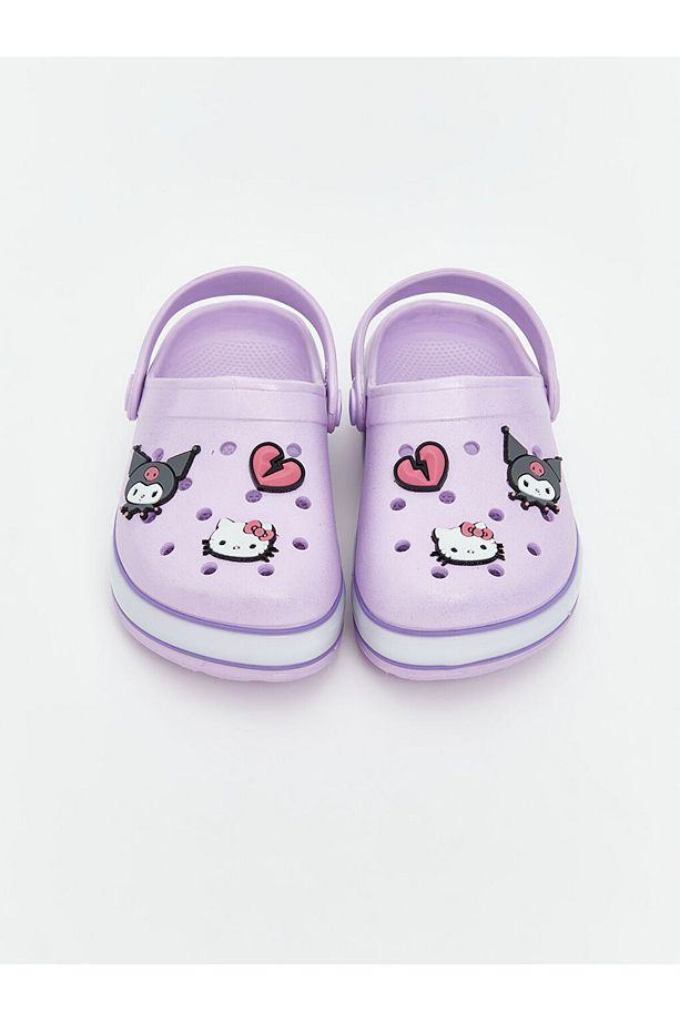LCW STEPS Lila Kuromi Baskılı Kız Çocuk Plaj Sandaleti - 4
