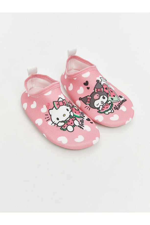 LCW STEPS Pembe Hello Kitty Baskılı Kız Bebek Deniz Ayakkabısı - 1