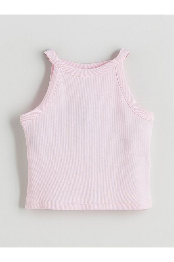LCW Halter Yaka Kız Çocuk Crop Atlet - 1