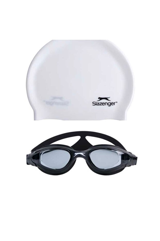 Adult Swimming Goggles Aero Gs26 Smokeblckblk+Bone