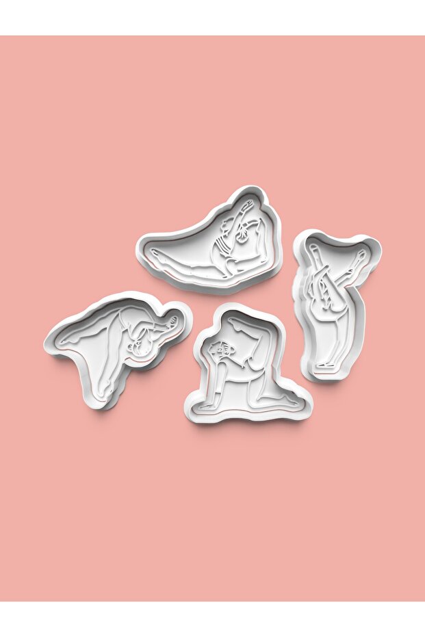 Gymnastics Cookie Mold and Sugar Dough Mold Set of 4 0649-Set