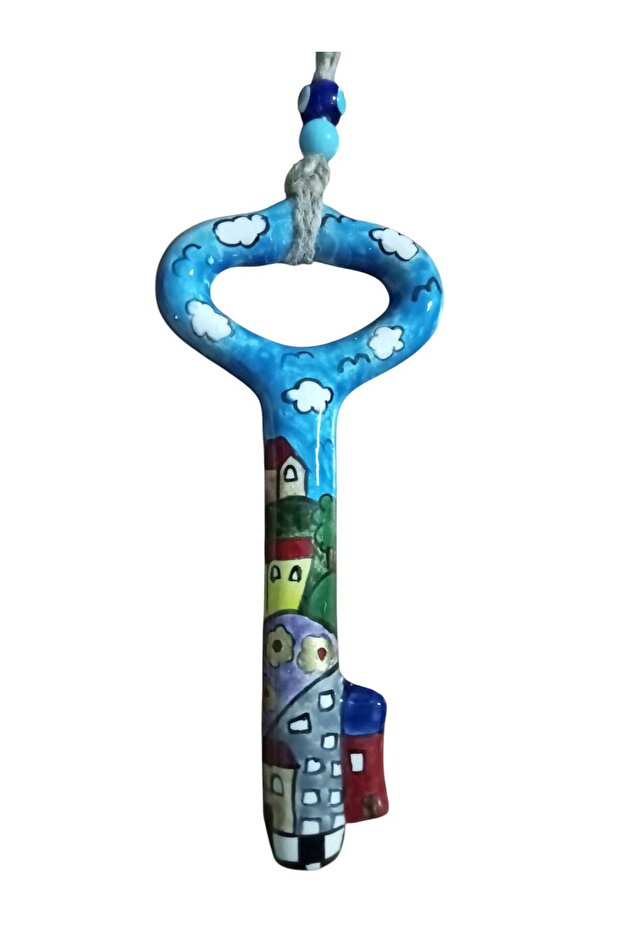 el yapımı çini şans anahtarı - 2