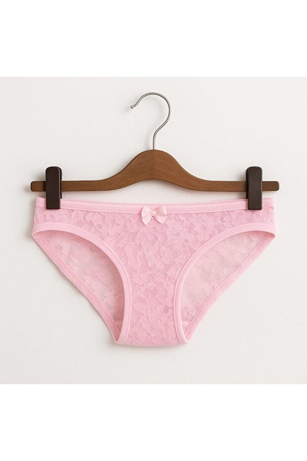 Pink Lace Women's Slip Panties